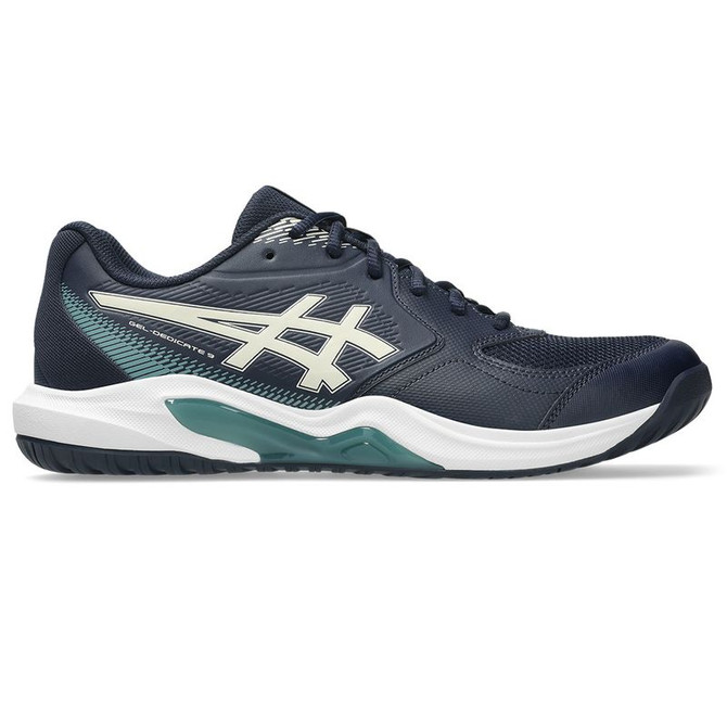 Asics Gel Dedicate 9 Mens Tennis Shoe - Midnight/Oatmeal