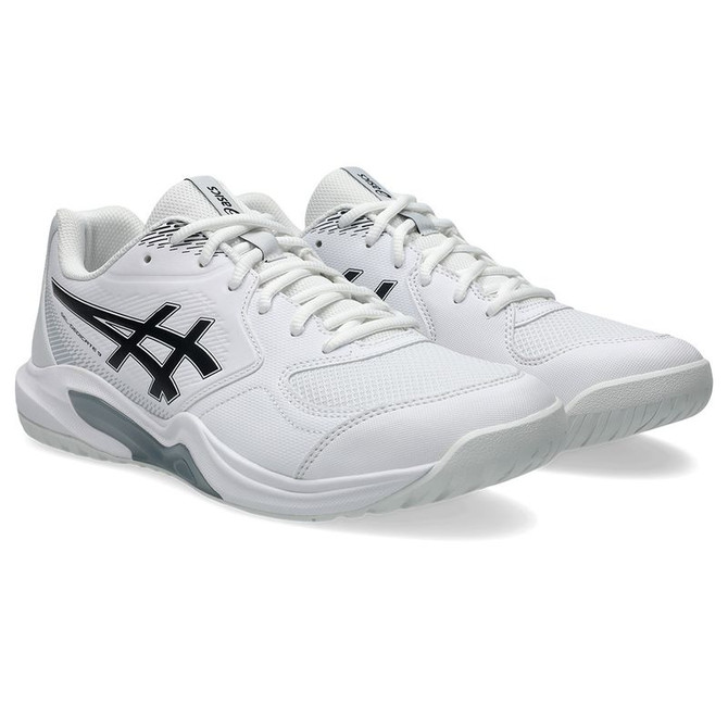 Asics Gel Dedicate 9 Mens Wide (2E) Tennis Shoe - White/Black