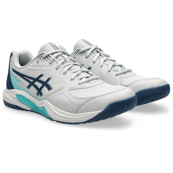 Asics Gel Dedicate 9 Mens Pickleball Shoe - White/Mako Blue