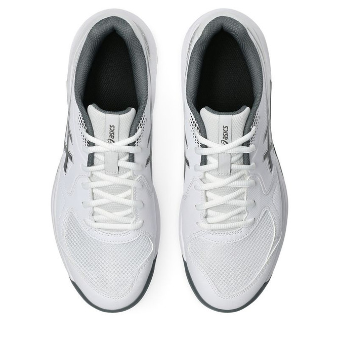 Asics Gel Dedicate 9 Mens Pickleball Shoe - White/Gunmetal