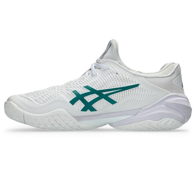 Asics Court FF 3 Mens Tennis Shoe - White/Pitch Green