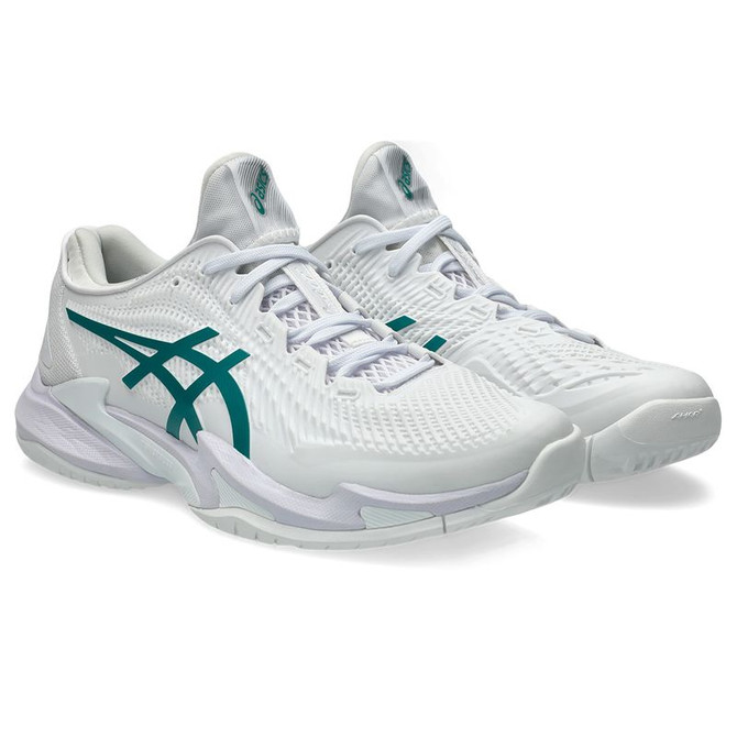 Asics Court FF 3 Mens Tennis Shoe - White/Pitch Green