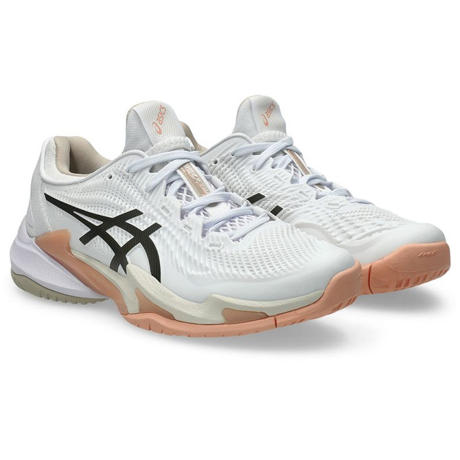 Asics Court FF 3 Womens Tennis Shoe - White/Black Coffee