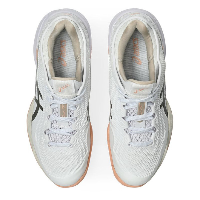 Asics Court FF 3 Womens Tennis Shoe - White/Black Coffee