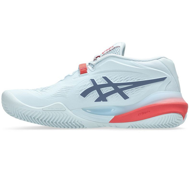 Asics Gel Resolution X Womens Clay Tennis Shoe - Sky/Grey Blue
