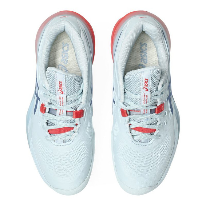 Asics Gel Resolution X Womens Clay Tennis Shoe - Sky/Grey Blue