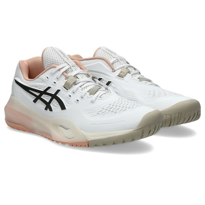 Asics Gel Resolution X Womens Tennis Shoe - White/Black Coffee
