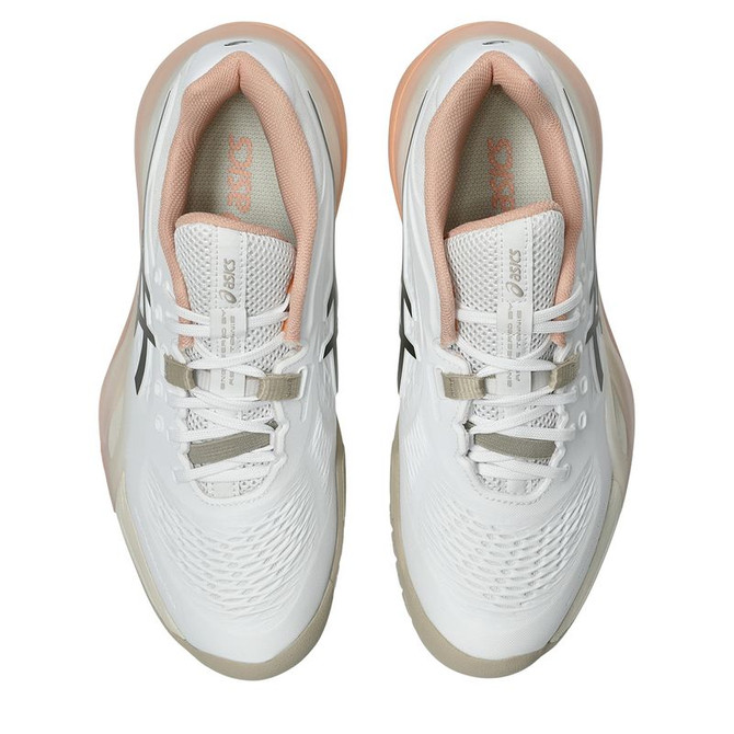 Asics Gel Resolution X Womens Tennis Shoe - White/Black Coffee