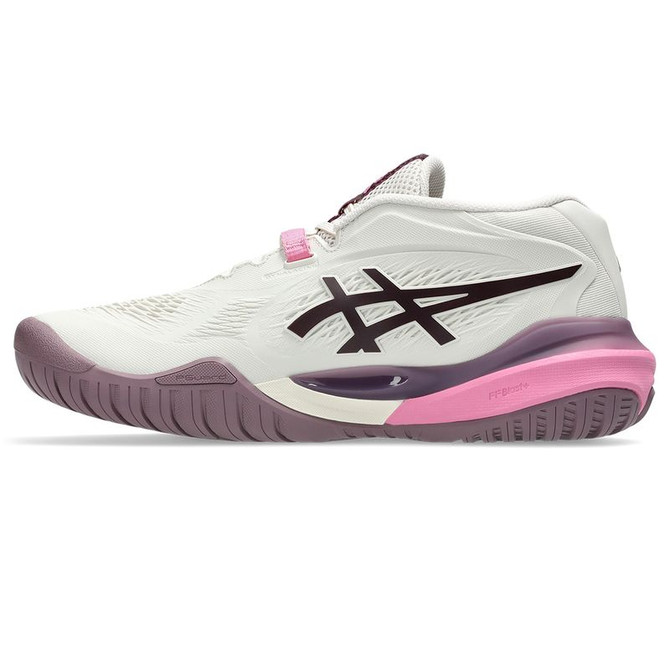 Asics Gel Resolution X Womens Tennis Shoe - Soft Oat/Dark Aubergine