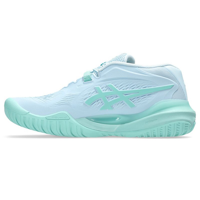 Asics Gel Resolution X Womens Tennis Shoe - Light Blue/Oasis Green