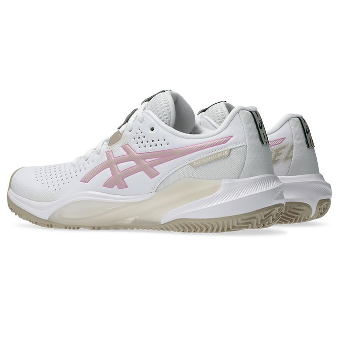 Asics Gel Challenger 15 Womens Padel Shoe - White/Bubblegum