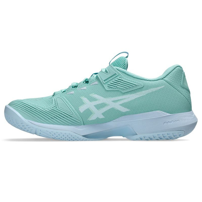 Asics Solution Speed FF 4 Womens Tennis Shoe - Oasis Green/Light Blue