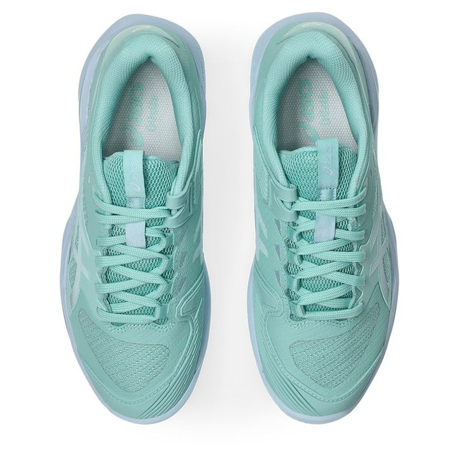 Asics Solution Speed FF 4 Womens Tennis Shoe - Oasis Green/Light Blue
