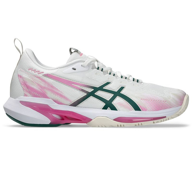 Asics Sonicsmash FF Womens Padel Shoe - White/Jewel Green