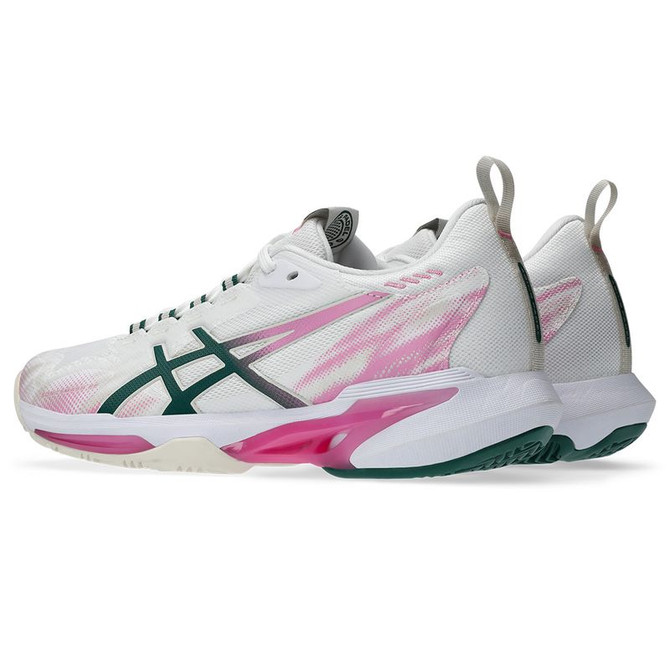 Asics Sonicsmash FF Womens Padel Shoe - White/Jewel Green