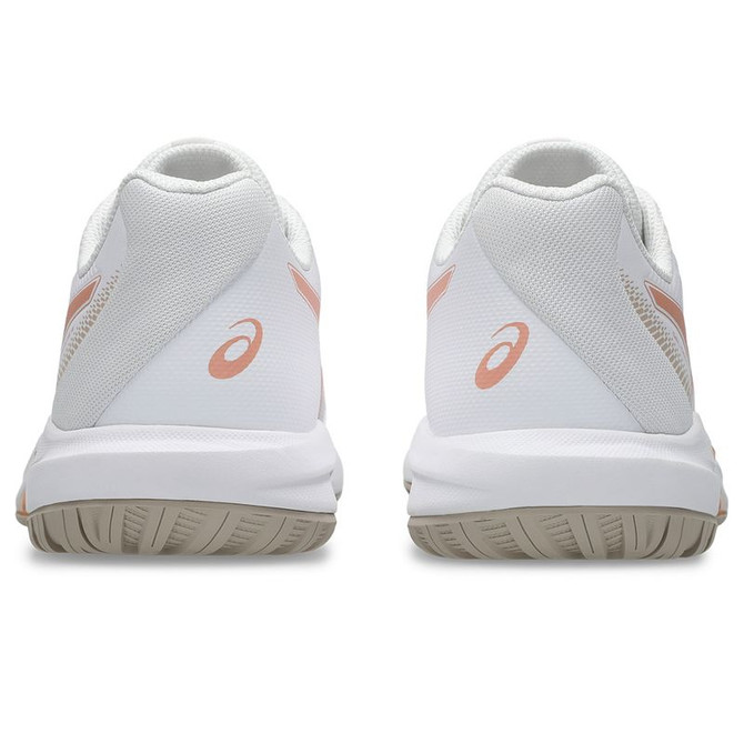 Asics Gel Dedicate 9 Womens Tennis Shoe - White/Cantalope