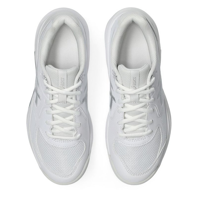 Asics Gel Dedicate 9 Womens Tennis Shoe - White/Pure Silver