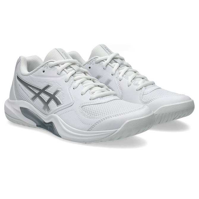 Asics Gel Dedicate 9 Womens Tennis Shoe - White/Pure Silver