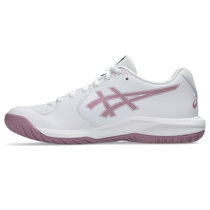 Asics Gel Dedicate 9 Womens Tennis Shoe - White/Taro Purple