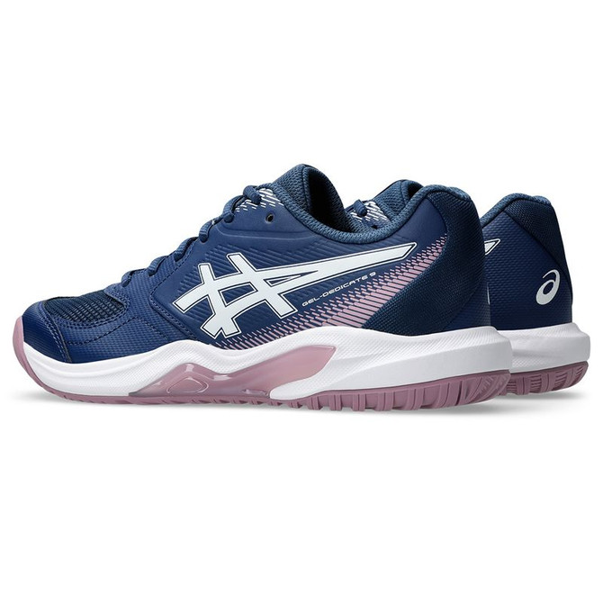 Asics Gel Dedicate 9 Womens Tennis Shoe - Independence Blue/White