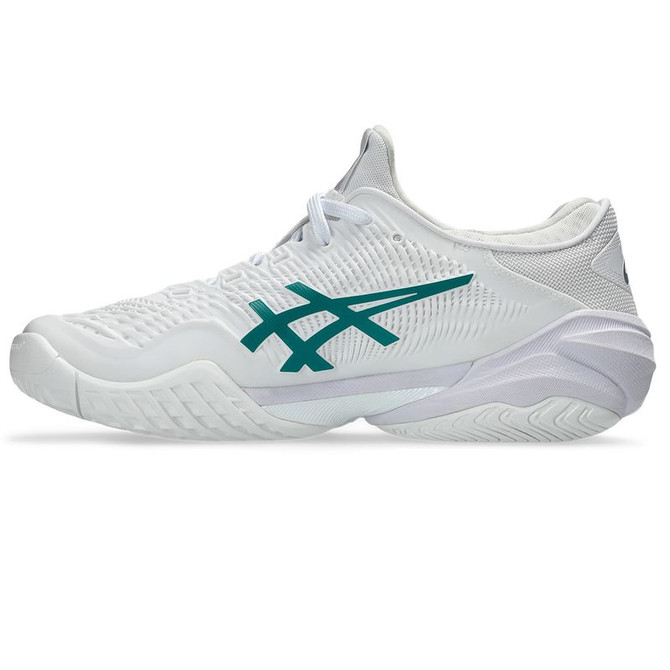 Asics Court FF 3 Womens Tennis Shoe - White/Pitch Green