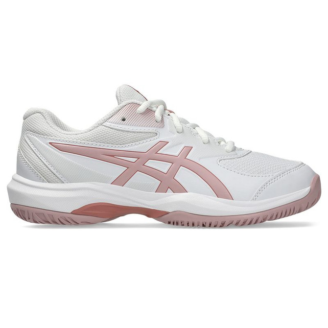 Asics Gel Game GS Junior Tennis Shoe - White/Morganite