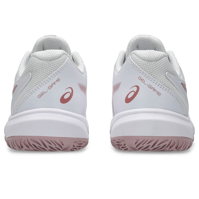 Asics Gel Game GS Junior Tennis Shoe - White/Morganite