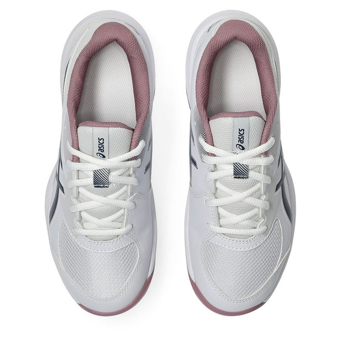 Asics Gel Game GS Junior Tennis Shoe - White/Independence Blue