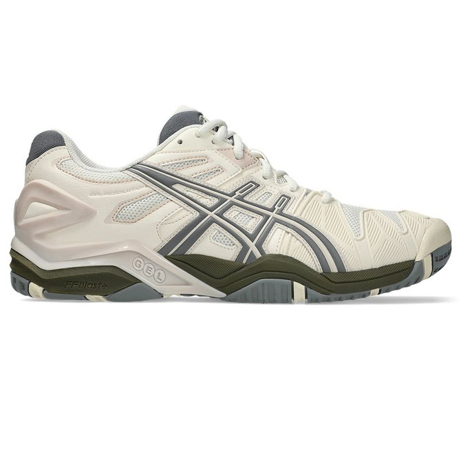 Asics Gel Resolution 5 Mens Tennis Shoe - Cream/Clay Grey