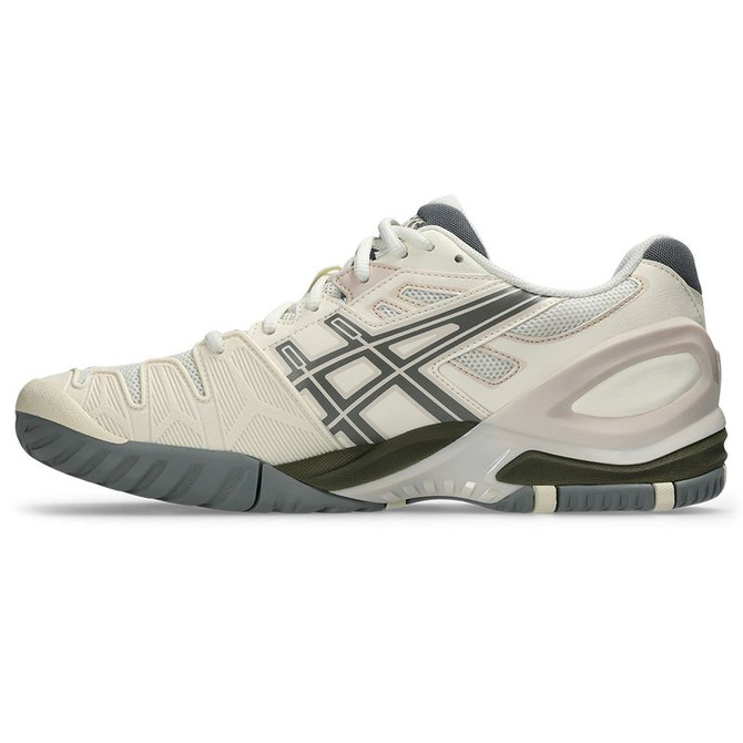Asics Gel Resolution 5 Mens Tennis Shoe - Cream/Clay Grey