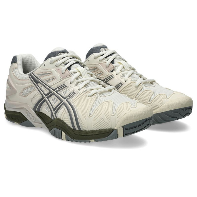 Asics Gel Resolution 5 Mens Tennis Shoe - Cream/Clay Grey