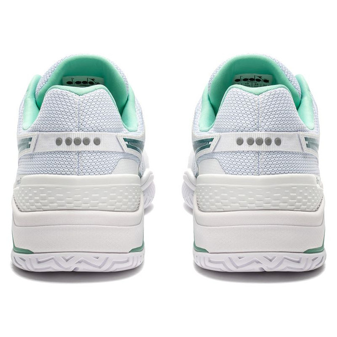 Diadora Blushield Torneo 3 AG Mens Tennis Shoe - White/Shaded Spruce