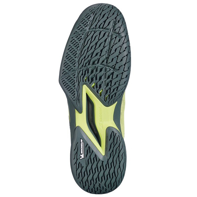 Babolat Jet Tere 2 All Court Men Tennis Shoe - Sunny Lime/Grey-Green