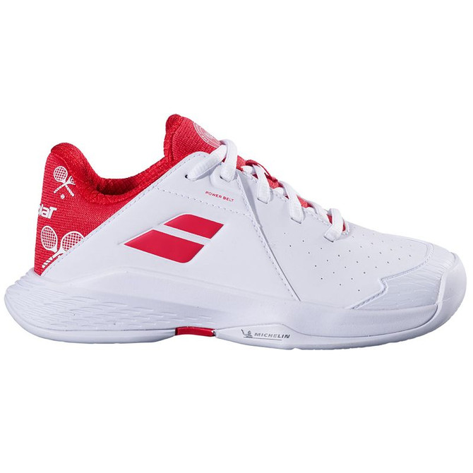 Babolat Propulse 3 All Court Junior Tennis Shoe - White/Red