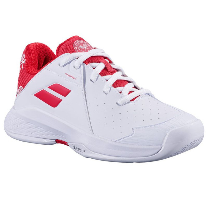 Babolat Propulse 3 All Court Kids Tennis Shoe - White/Red