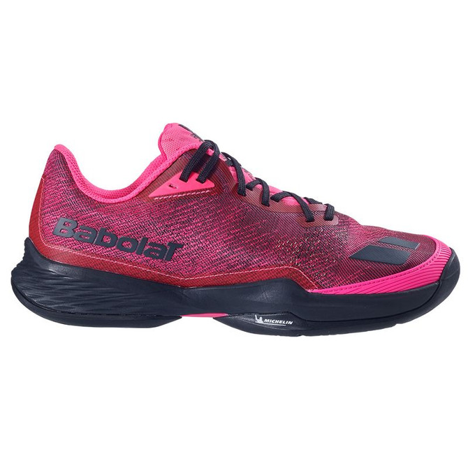 Babolat Jet Mach Mens Pickleball Shoe - Fluo Pink/Black