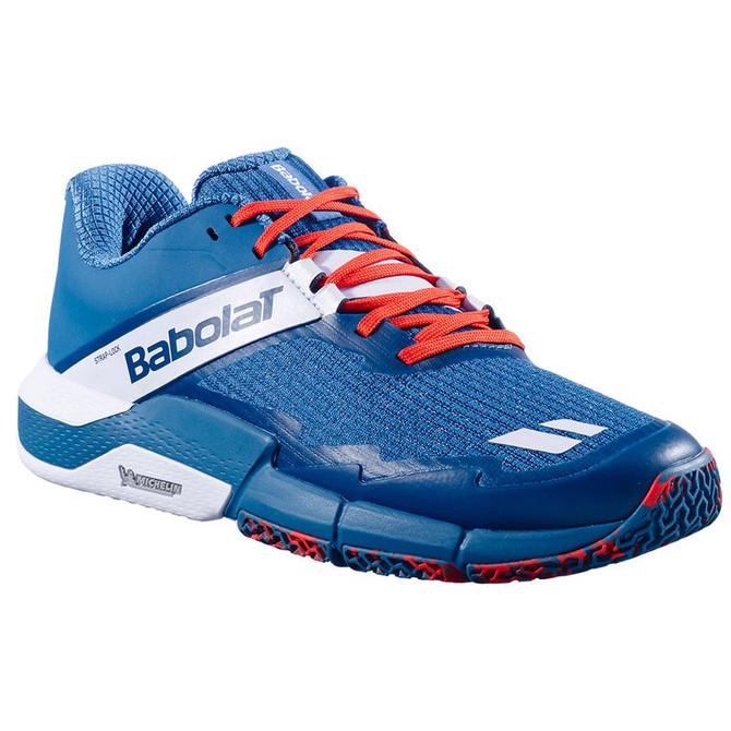 Babolat Movea 2 Mens Padel Shoe - Seaport/Cherry Tomato