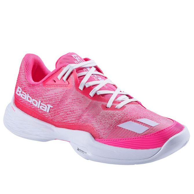 Babolat Jet Mach Womens Pickleball Shoe - Fluo Pink/White