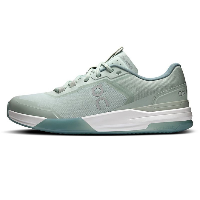 On The Roger Advantage Pro Mens Clay Tennis Shoe - Mineral/Linen