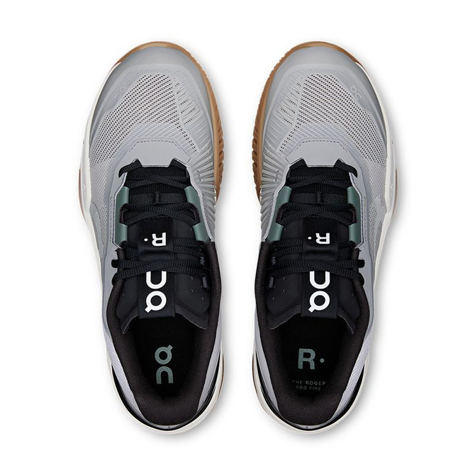 On The Roger Pro Fire Mens Tennis Shoe - Glacier/Black