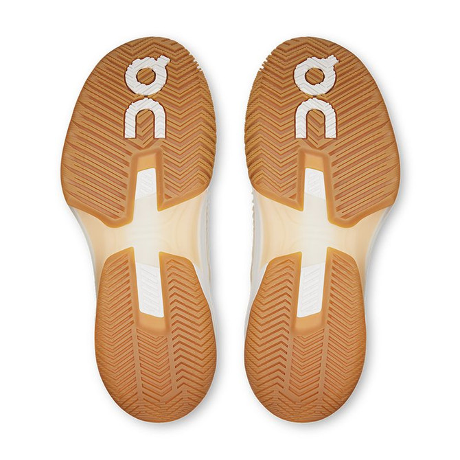 On The Roger Pro Fire Womens Tennis Shoe - Ivory/Sand