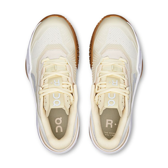 On The Roger Pro Fire Womens Tennis Shoe - Ivory/Sand