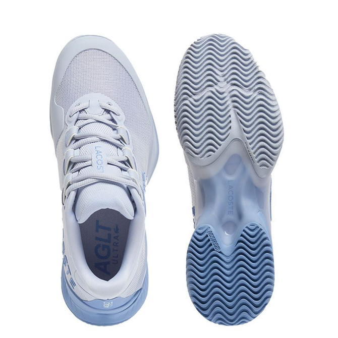 Lacoste AG-LT Ultra Womens Clay Tennis Shoe - Light Blue/Blue