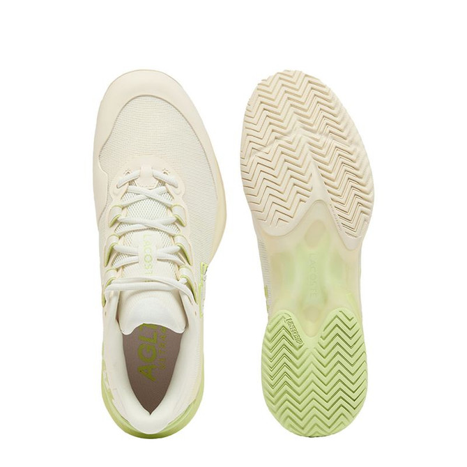Lacoste AG-LT Ultra Mens Tennis Shoe - Off White/Light Green