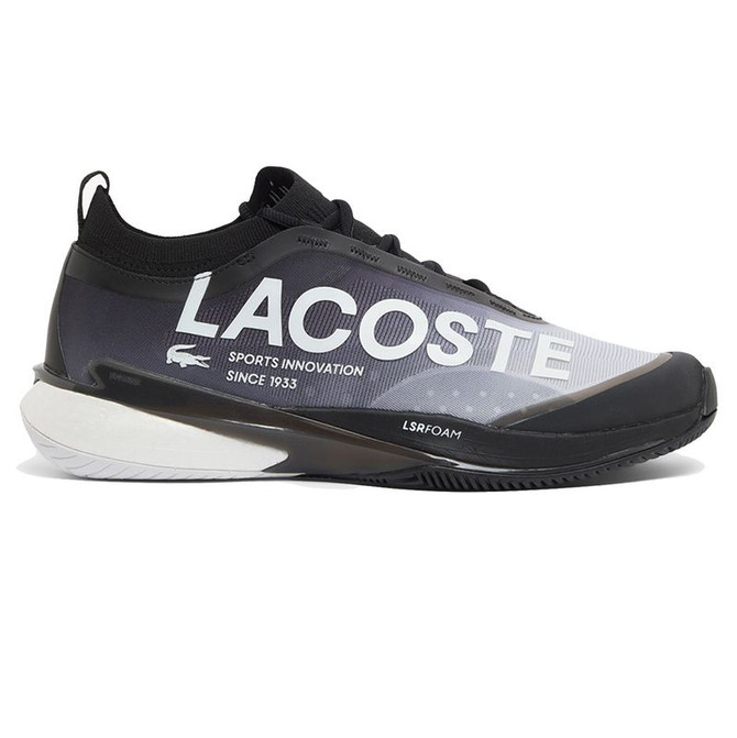 Lacoste AG-LT25 Lite Mens Tennis Shoe - Black/White