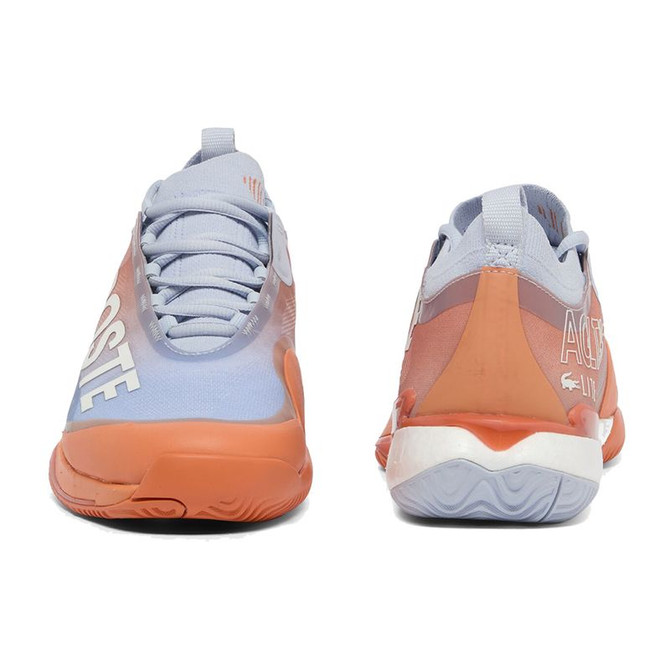 Lacoste AG-LT25 Lite Mens Clay Tennis Shoe - Light Blue/Orange