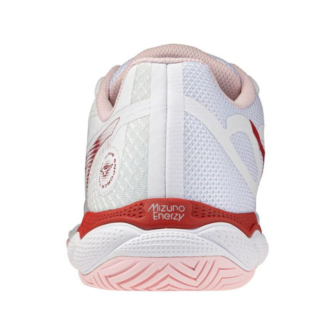 Mizuno Wave Enforce Court Womens Tennis Shoe - White/Pinkesque