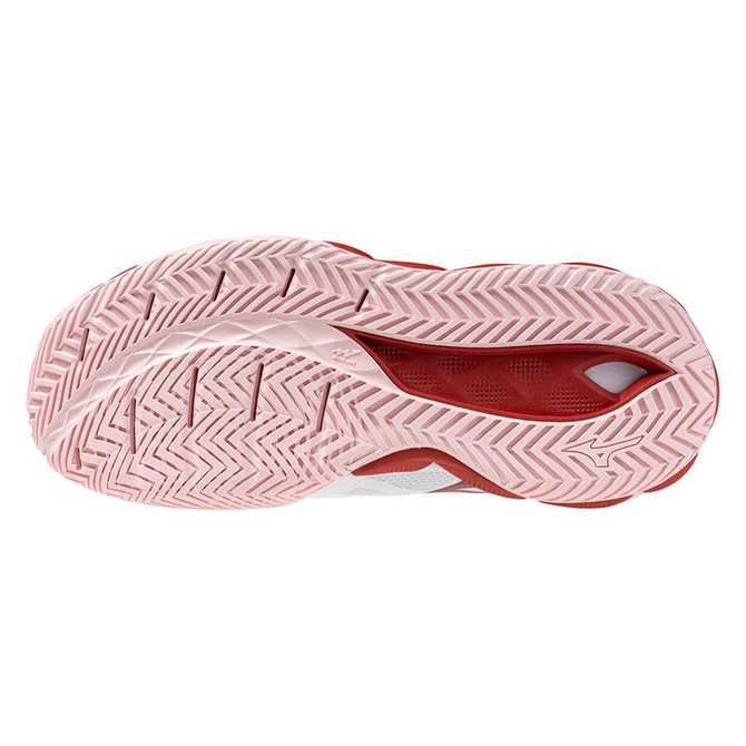 Mizuno Wave Enforce Tour 2 Womens Tennis Shoe - White/Pinkesque