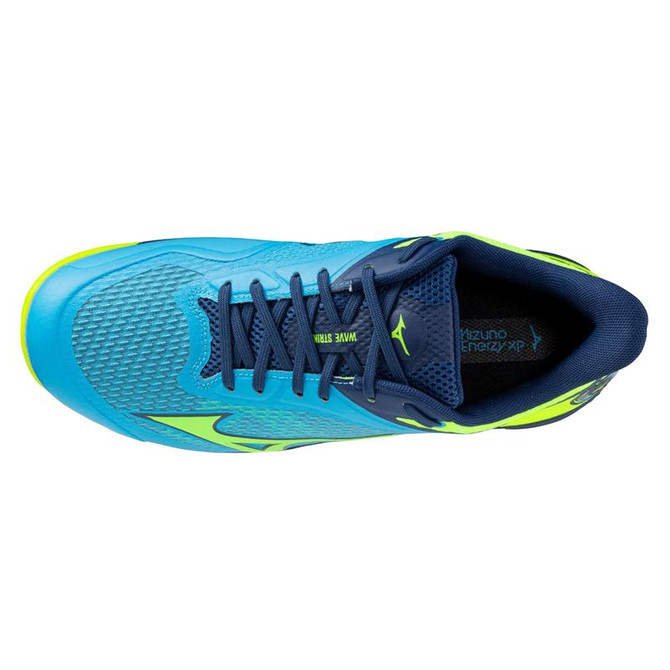 Mizuno Wave Strike Mens Pickleball Shoe - Jet Blue/Lightning Yellow