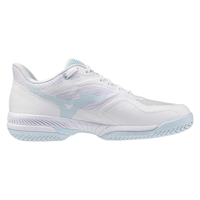 Mizuno Wave Strike Womens Pickleball Shoe - White/Ice Water